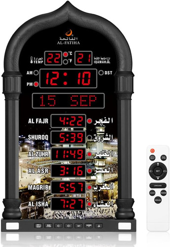 Azan clock led - clock,, prayer