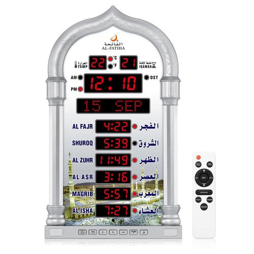 Azan clock led muslim prayer - azan,