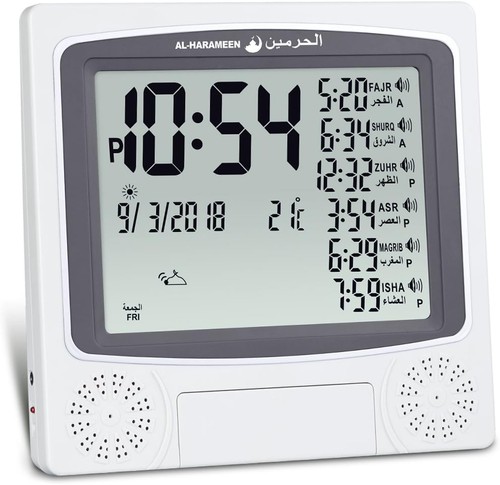 Harameen azan clock prayer - al-harameen,azan, clock,prayer