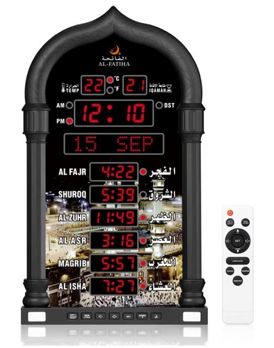 Azan clock led - clock,, muslim
