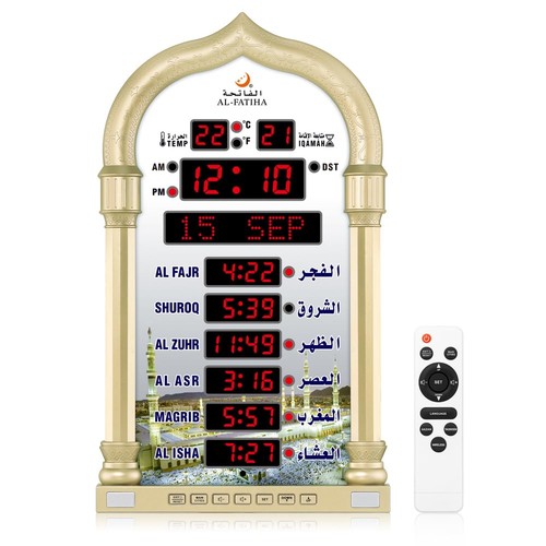 Azan clock led - clock,, prayer