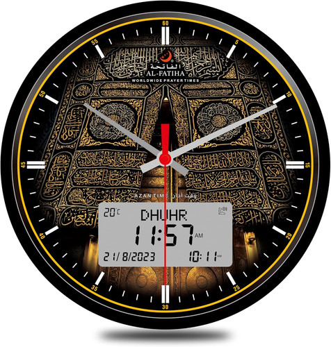 Islamic azan wall - wall, clock